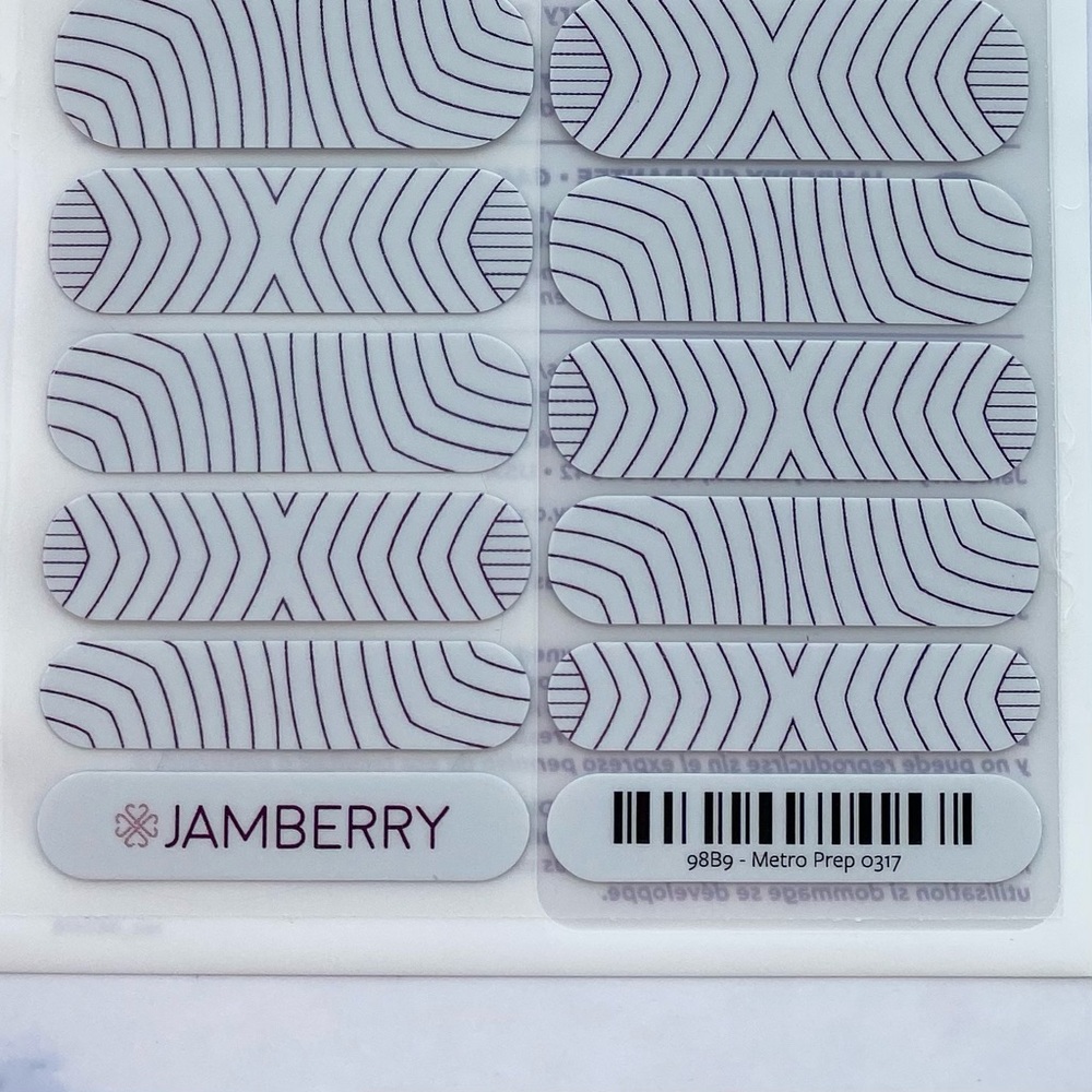 Jamberry Metro Prep nail sheet - Picture 3 of 3